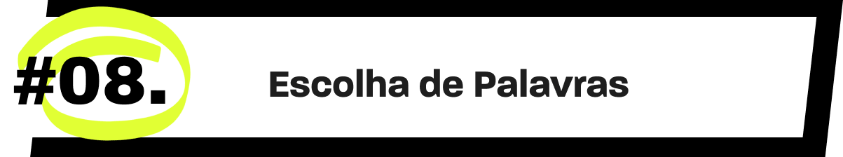 Escolha de palavras